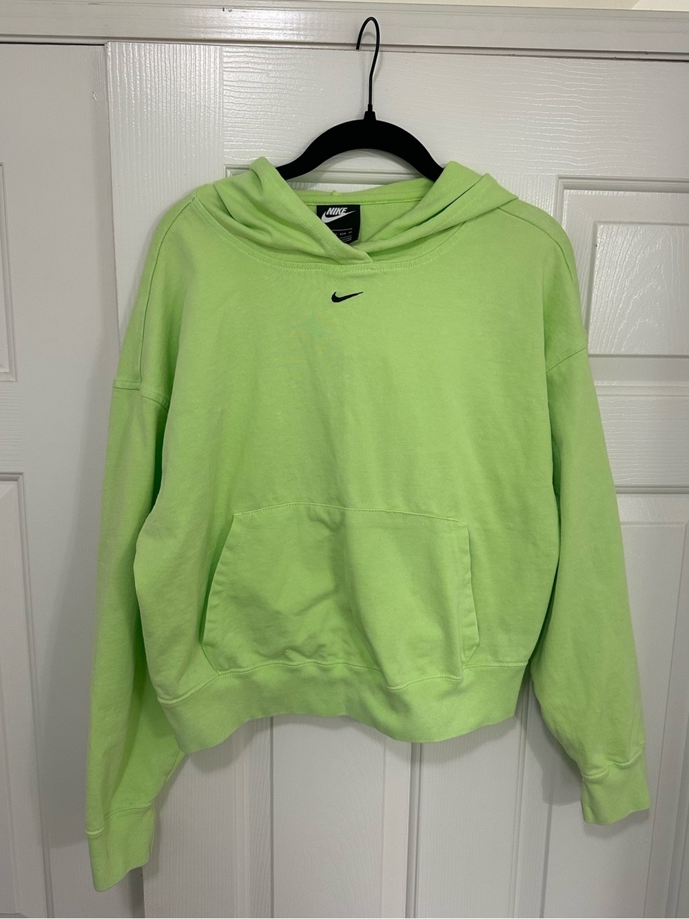 Nike Lime Green Hoodie with Black Swoosh
